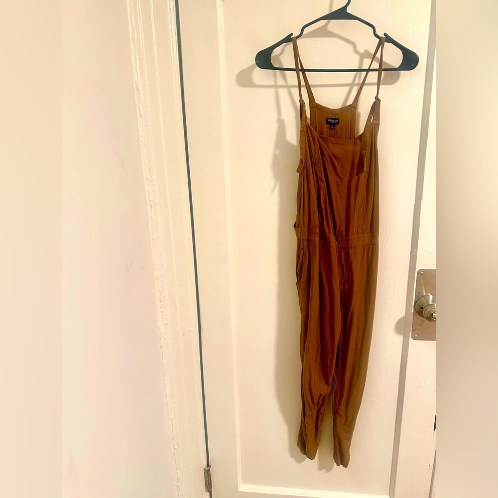 Madewell camel colored overalls size medium